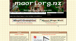 Desktop Screenshot of maori.org.nz