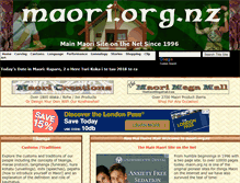 Tablet Screenshot of maori.org.nz