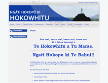 Tablet Screenshot of hokowhitu.maori.nz