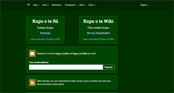 Desktop Screenshot of kupu.maori.nz