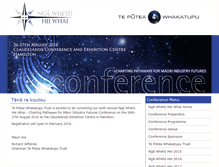 Tablet Screenshot of conference.tpwt.maori.nz