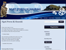 Tablet Screenshot of ngatiporoukihauraki.maori.nz